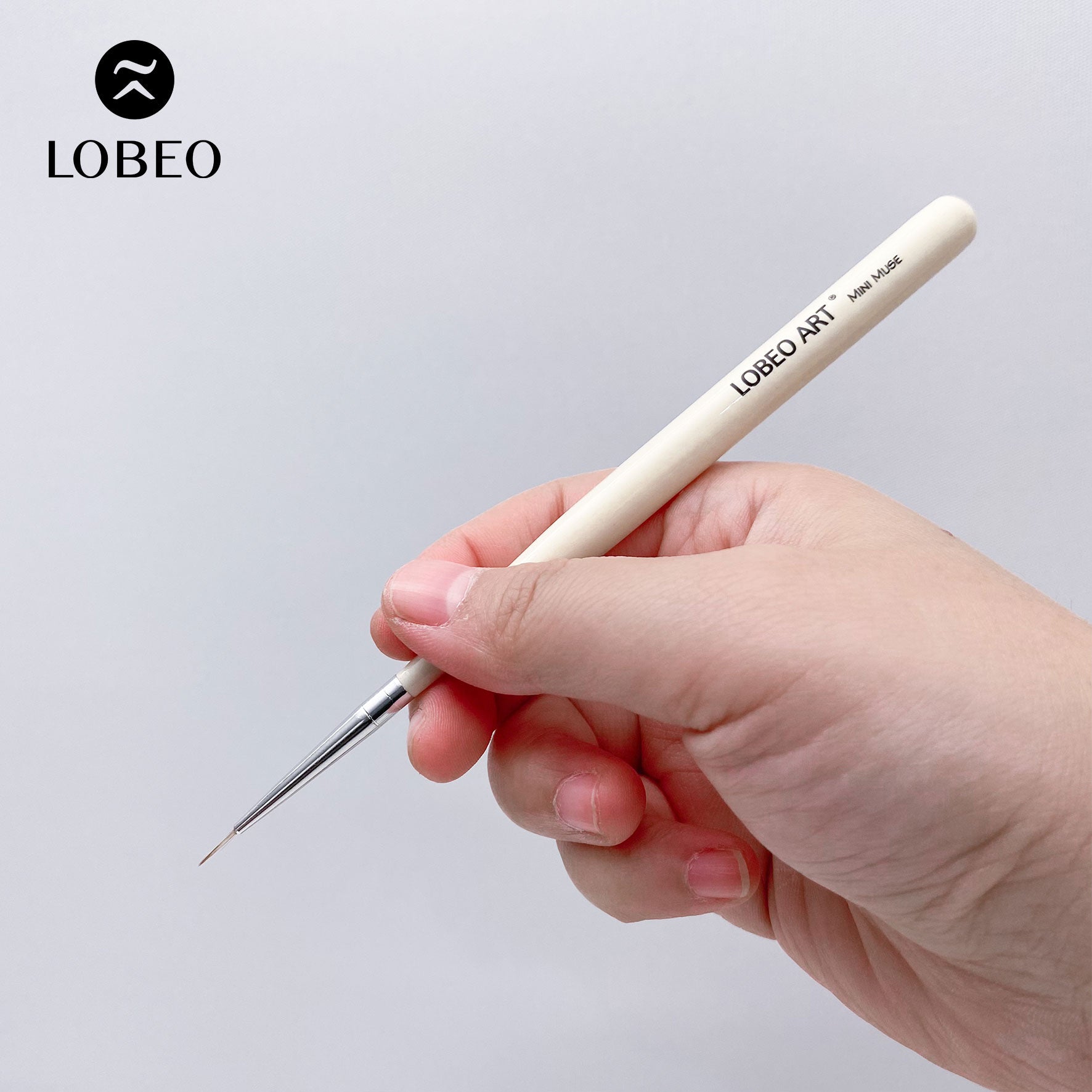 Lobeo Mini Muse Brush Set (5 pcs) - Glass bottle