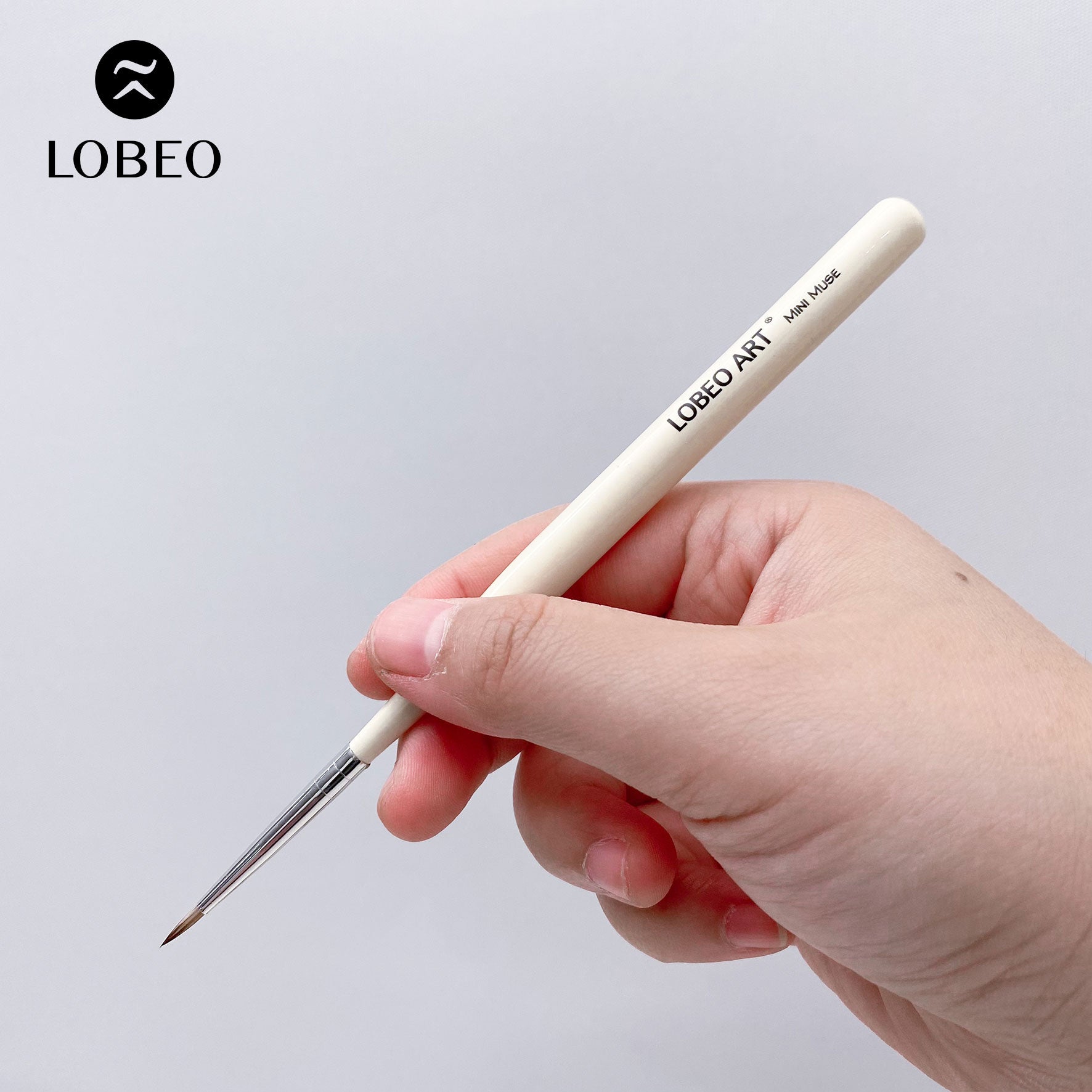 Lobeo Mini Muse Brush Set (5 pcs) - Glass bottle