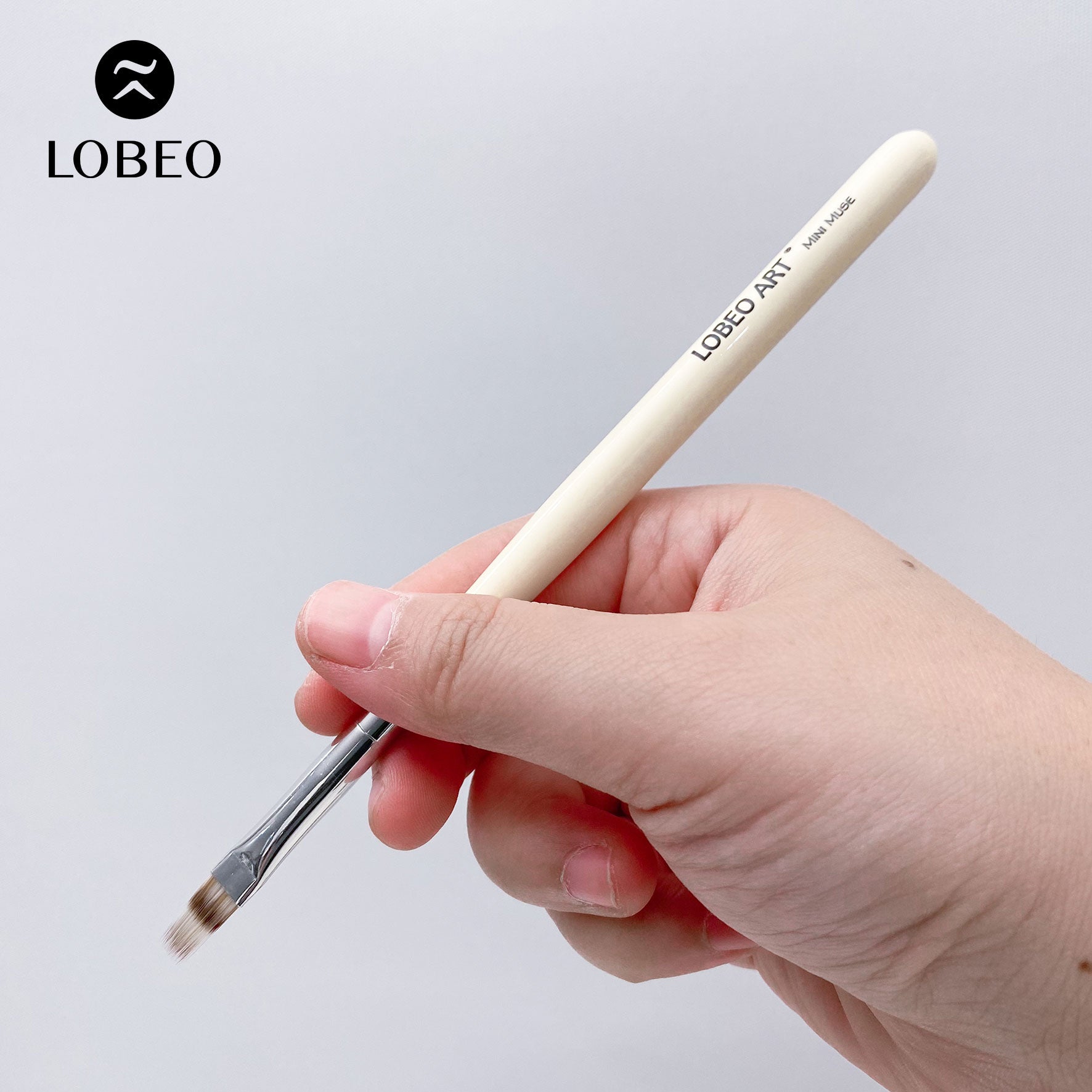 Lobeo Mini Muse Brush Set (5 pcs) - Glass bottle