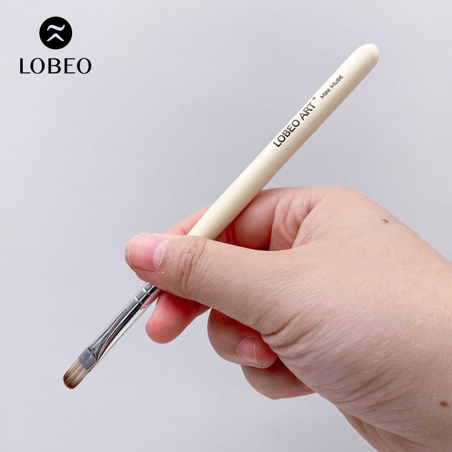 Lobeo Mini Muse Brush Set (5 pcs) - Glass bottle