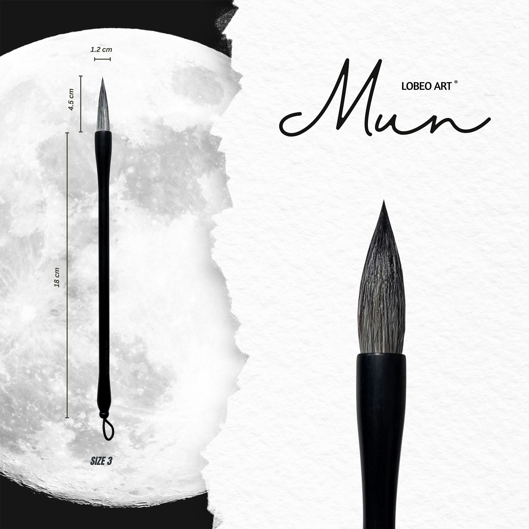 Lobeo Brush – Mun Big Size (Size 3) LB11009-3