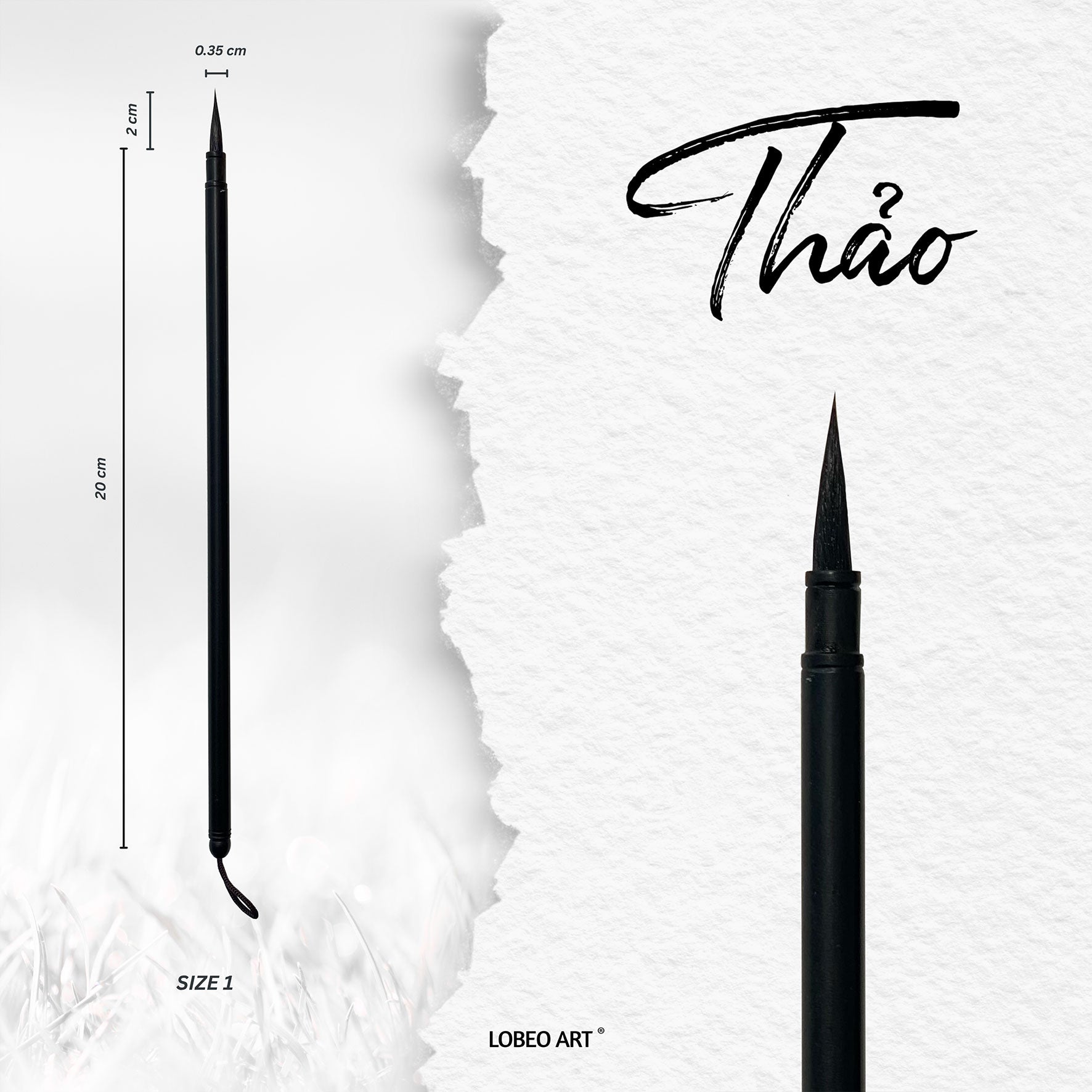 Cọ vẽ thư pháp Lobeo - Thảo LB11018