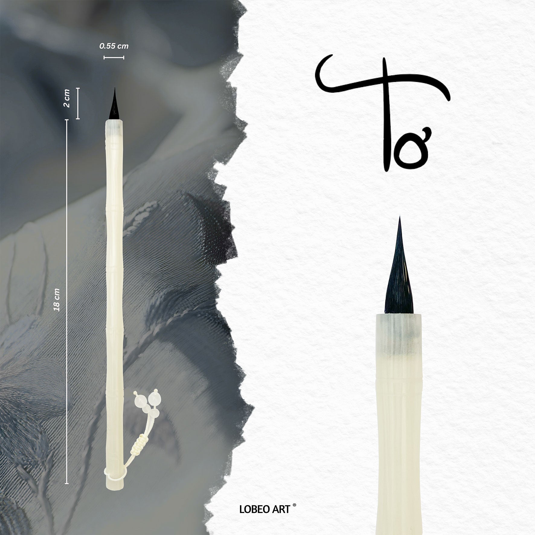 Lobeo Art Brush – To (Long Handle Version) LB11021