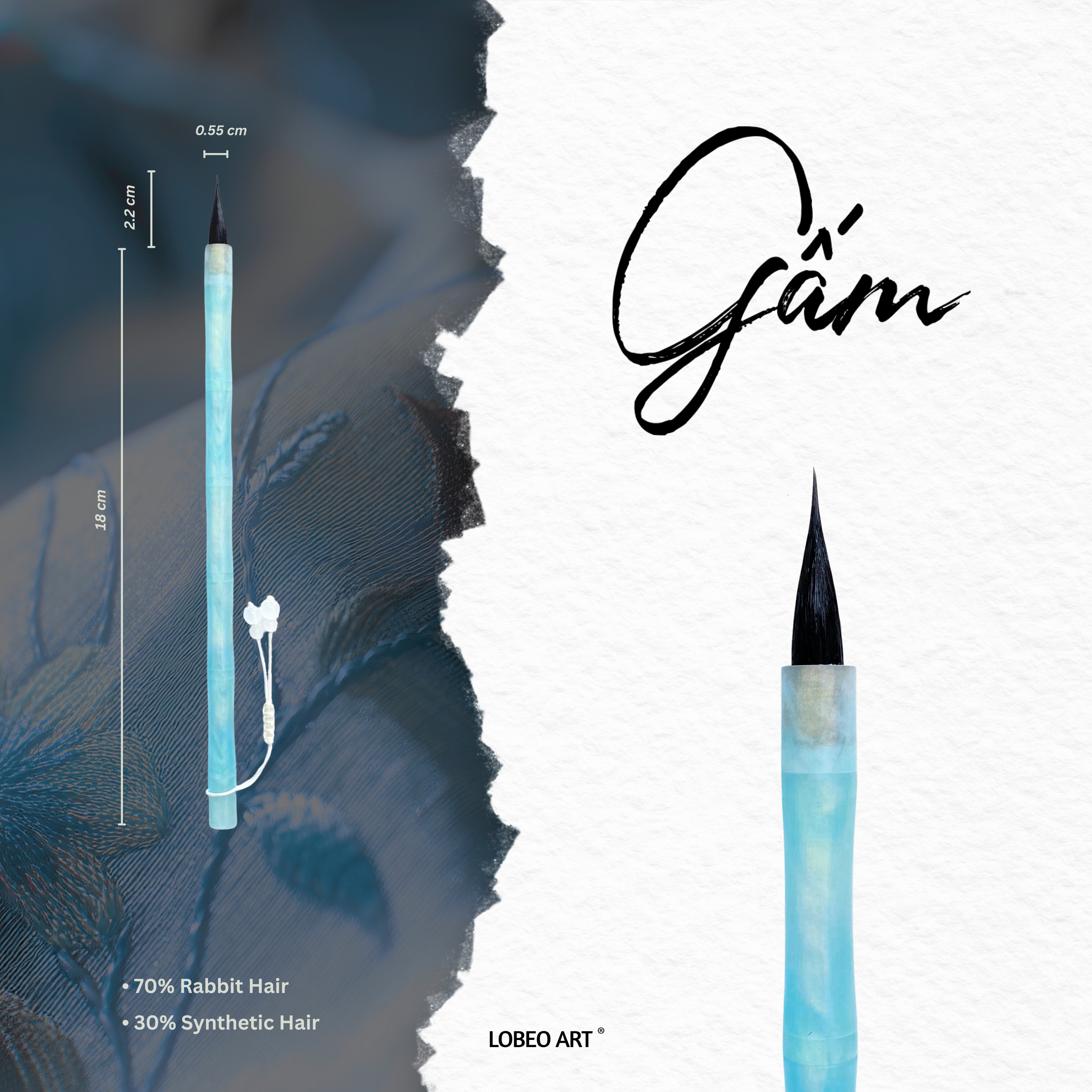 Bút Thư Pháp Lobeo – Gam (Bản cán dài) LB11006