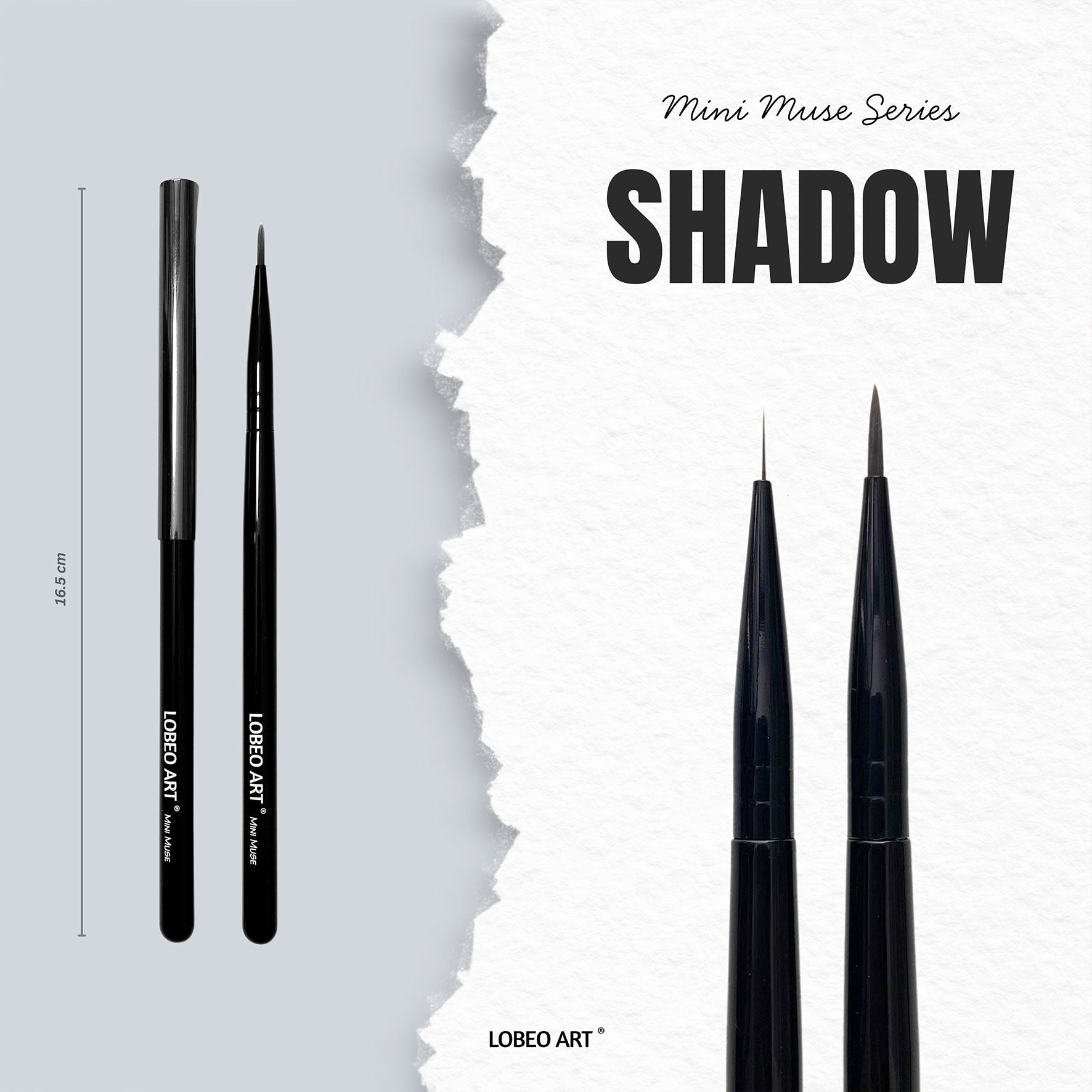 Cọ vẽ Lobeo Mini Muse - Shadow cây lẻ