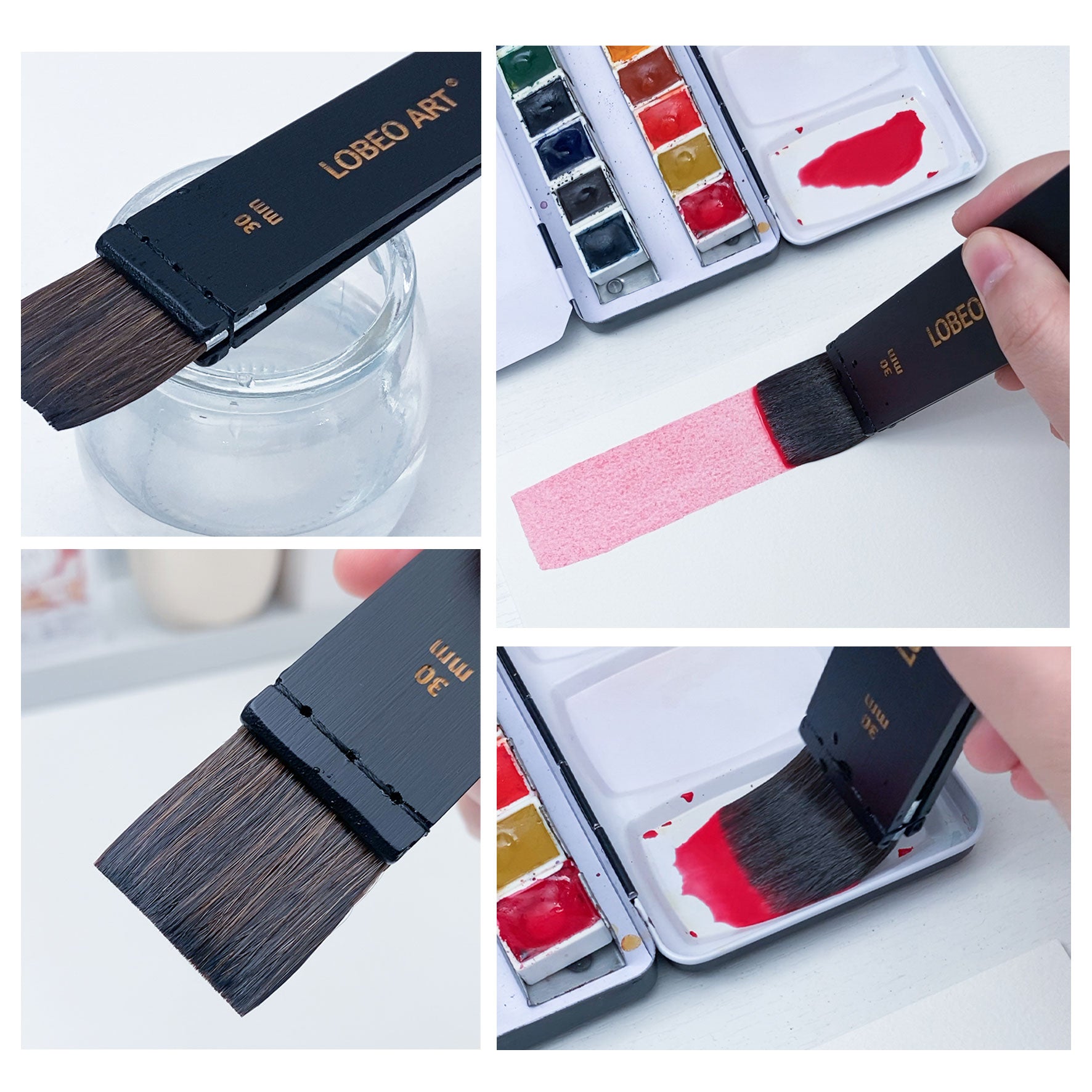 Lobeo Hake Flat Brush 30mm