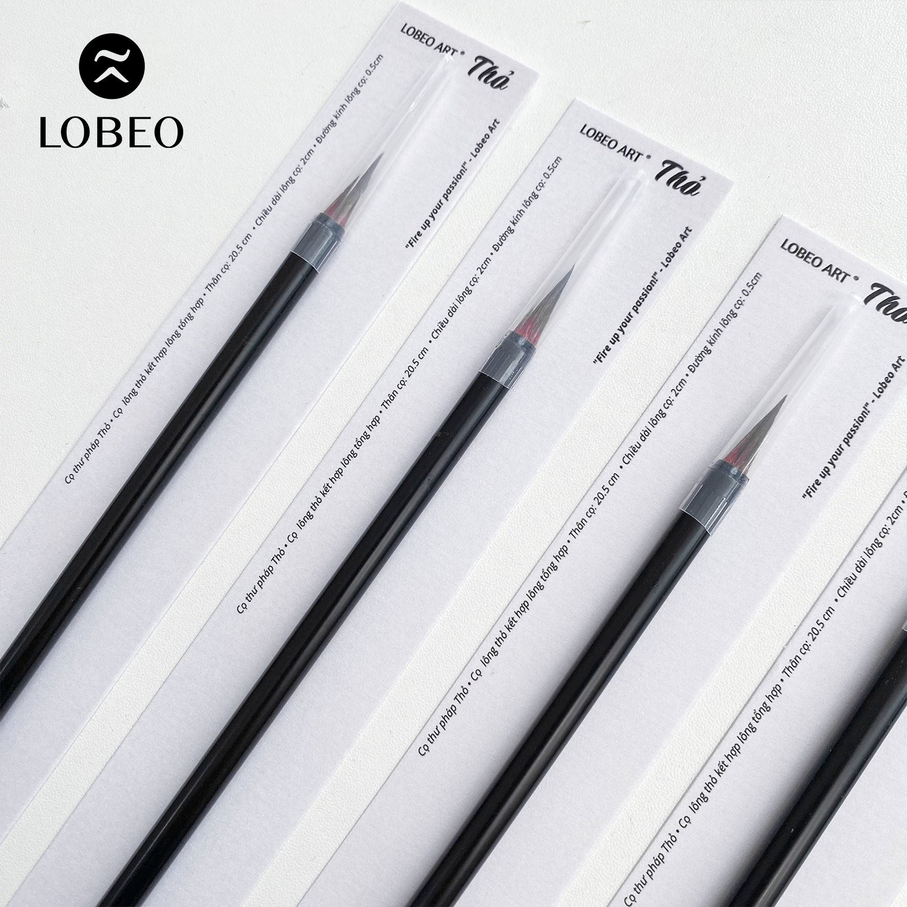 Lobeo Calligraphy Brush – Thỏ (Combo 2 brushes)