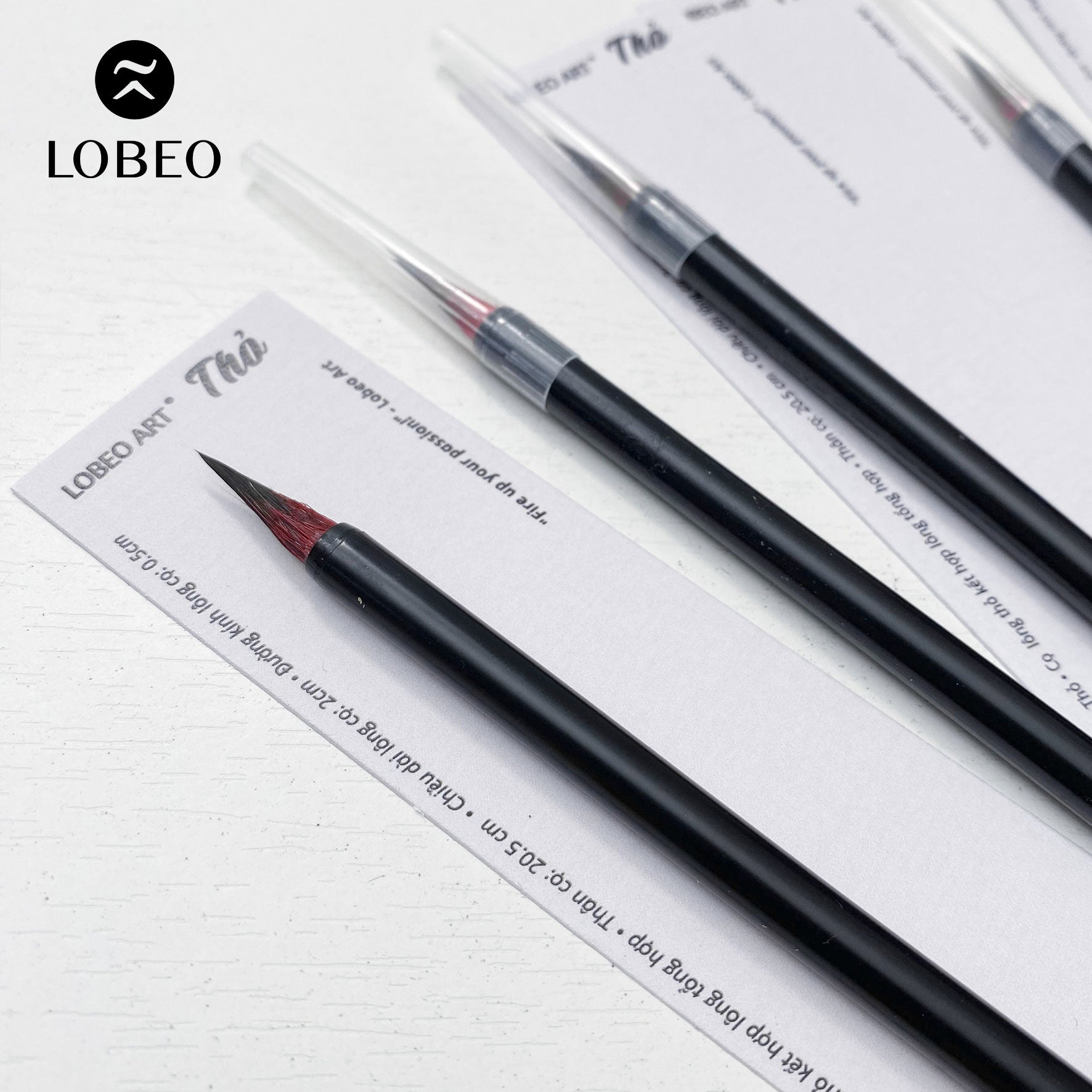 Lobeo Calligraphy Brush – Thỏ (Combo 2 brushes)