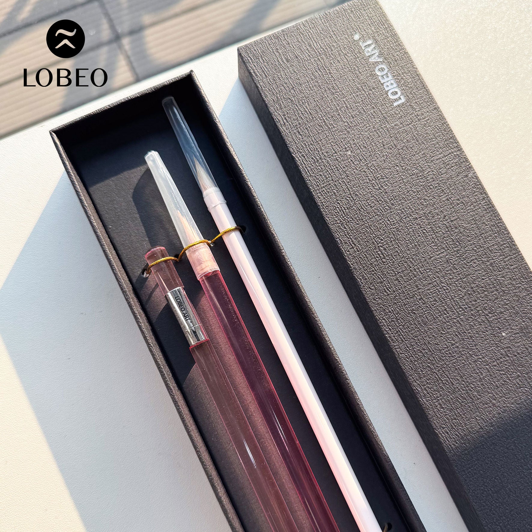 Combo Lobeo Brushes + Pencil 3pcs - Set 2 Pink