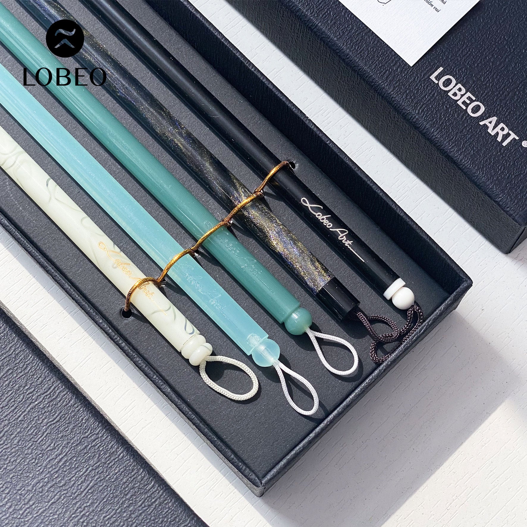 Lobeo Calligraphy Brush Combo 1 – Suong, Ngoc, Bich, Ngan