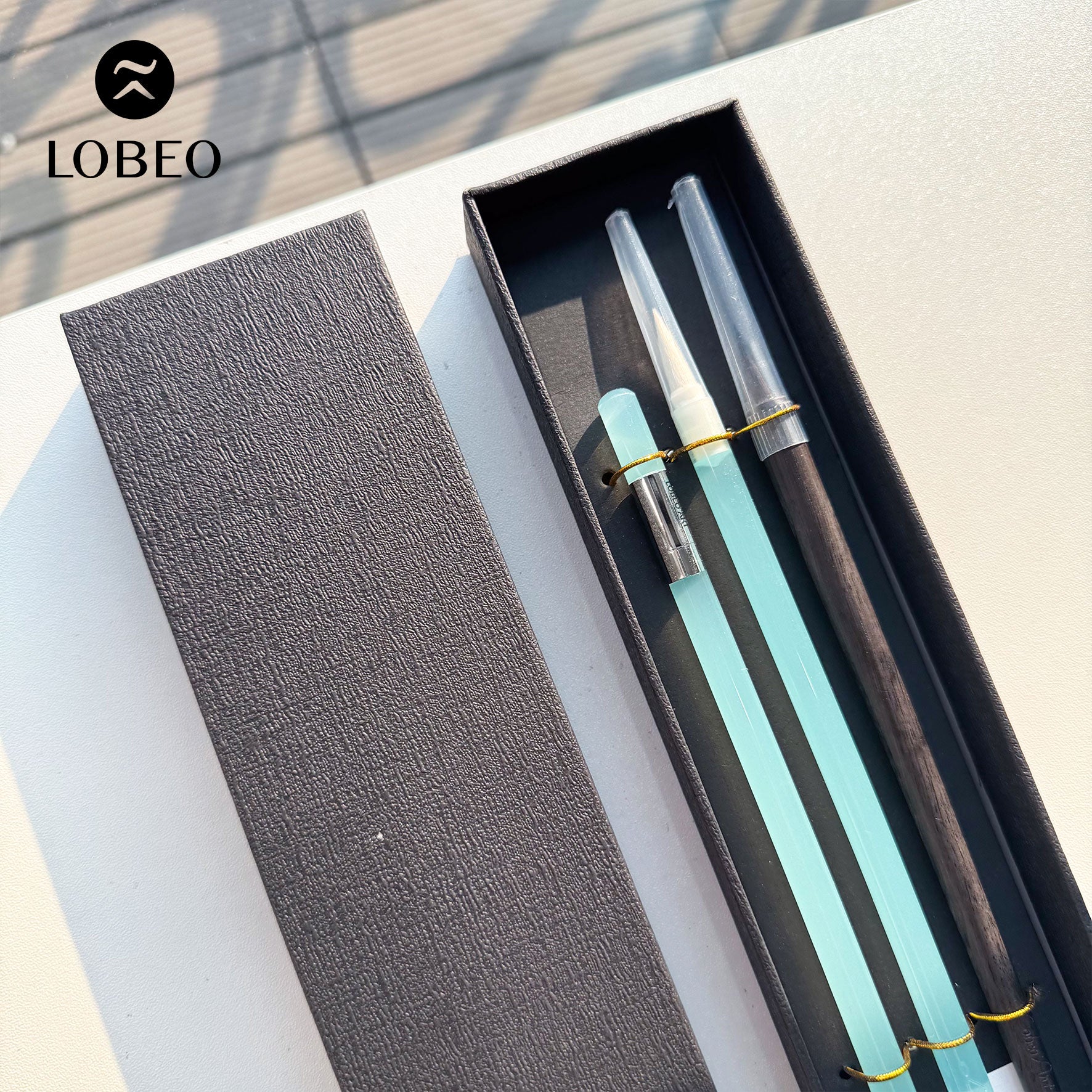 Combo Lobeo Brushes + Pencil 3pcs - Set 1 - Blue Jade