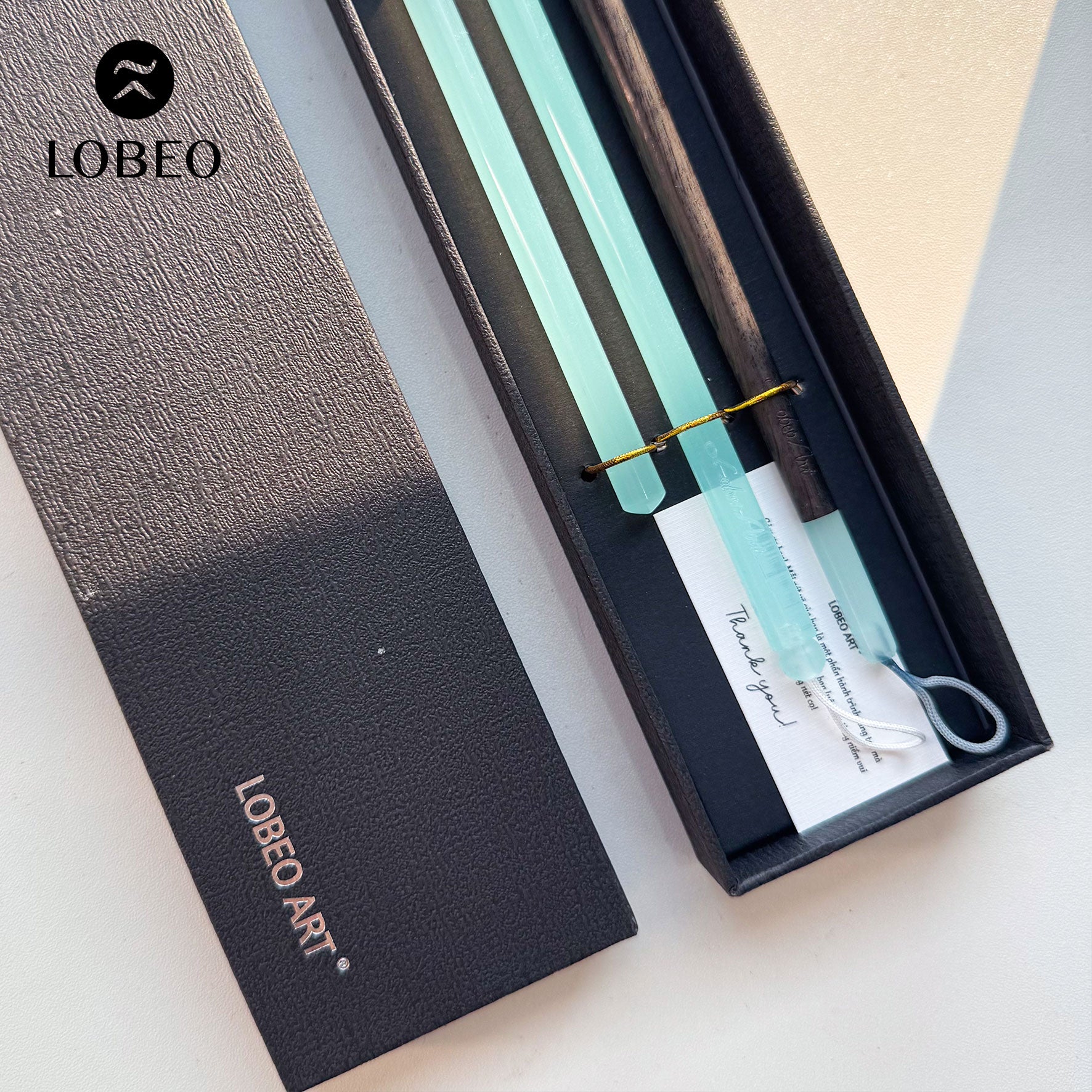 Combo Lobeo Brushes + Pencil 3pcs - Set 1 - Blue Jade