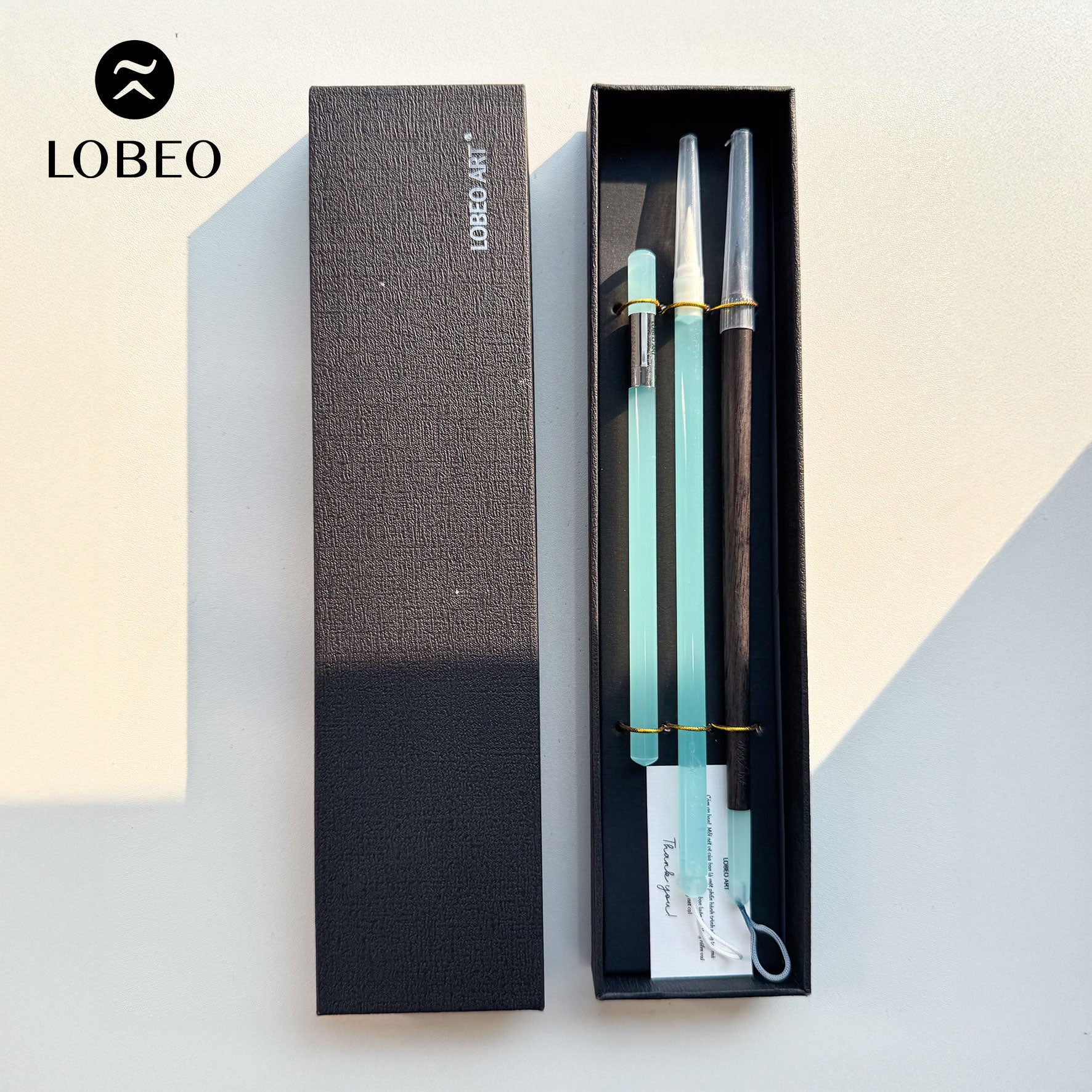 Combo Lobeo Brushes + Pencil 3pcs - Set 1 - Blue Jade