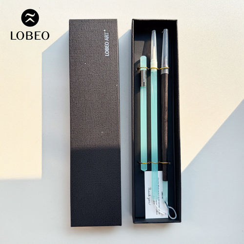 Combo Lobeo Brushes + Pencil 3pcs - Set 1 - Blue Jade