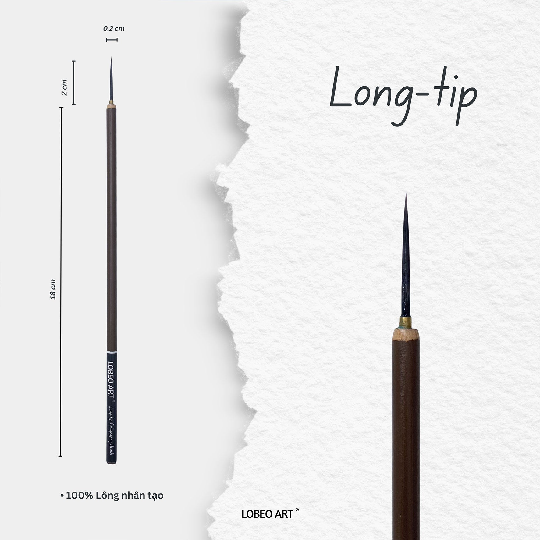 Lobeo Calligraphy Brush – Long-tip