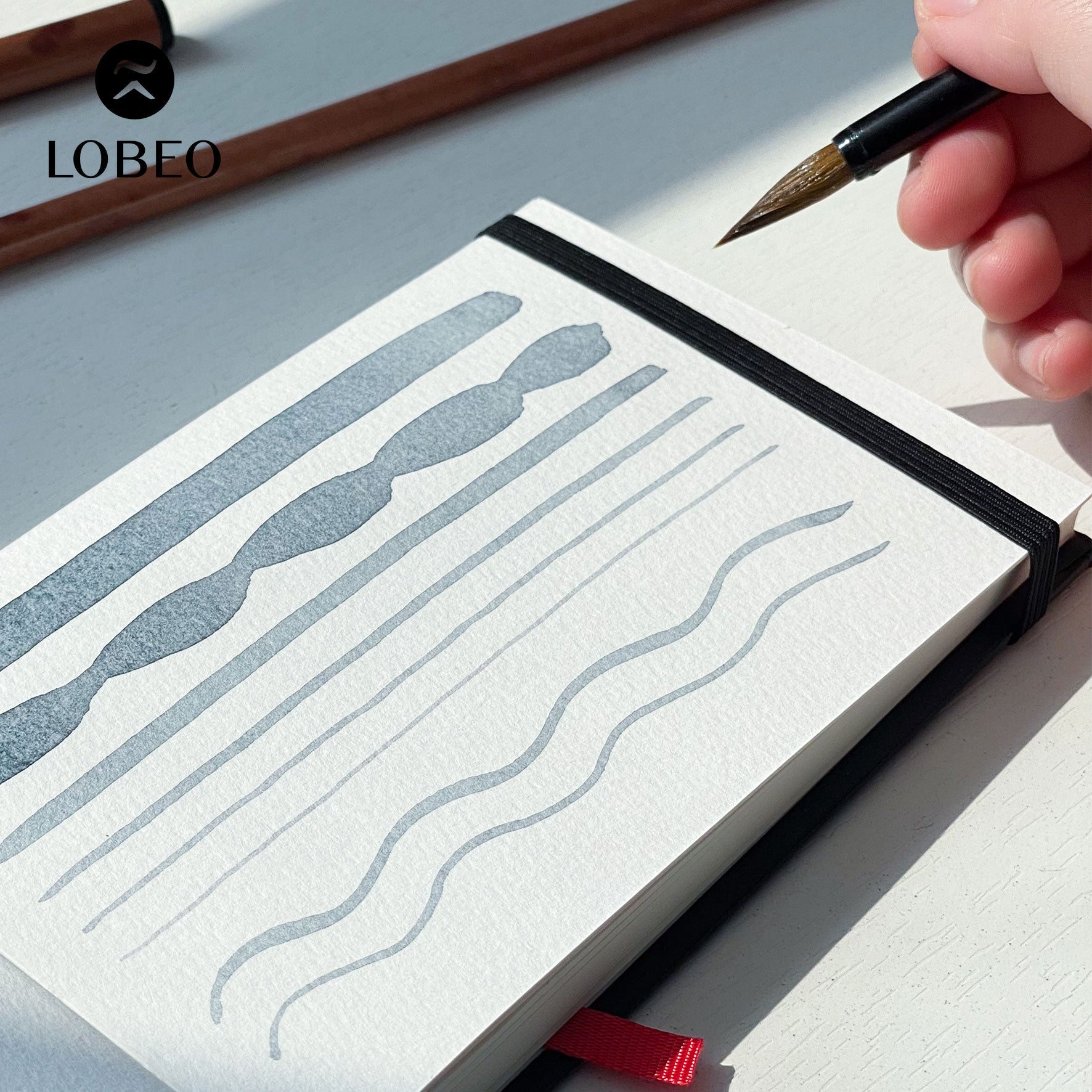 Cọ thư pháp Lobeo – Du (Bộ 2 cọ) LB2004