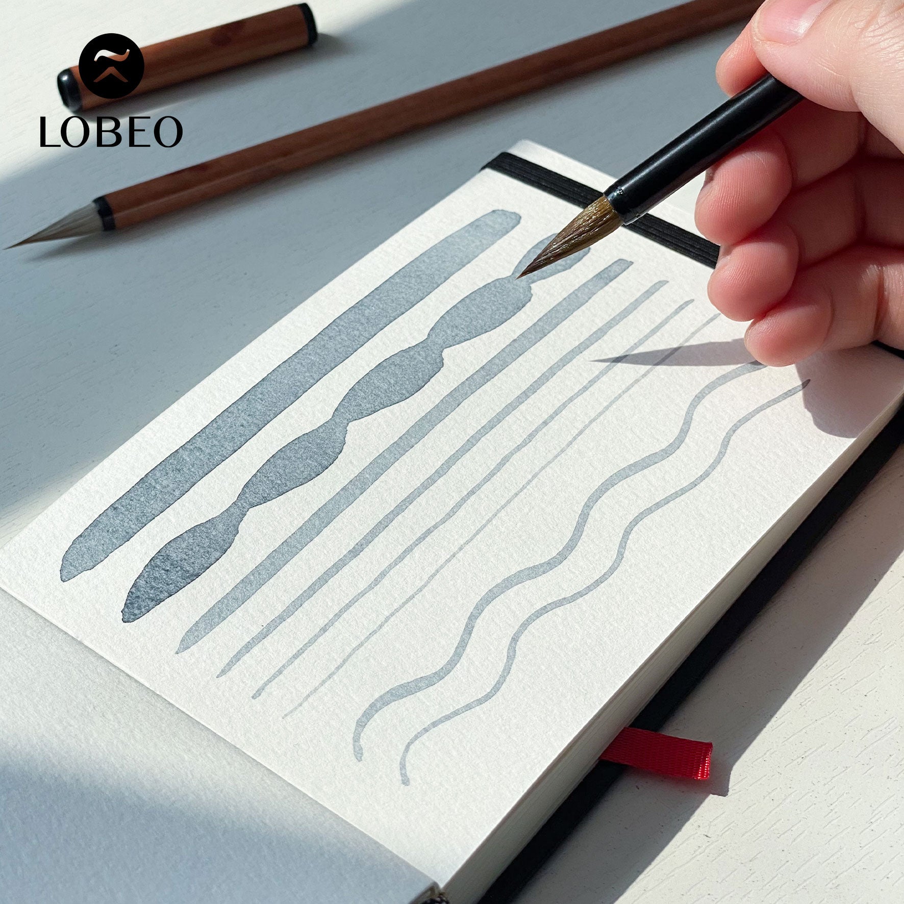 Cọ thư pháp Lobeo – Du (Bộ 2 cọ) LB2004