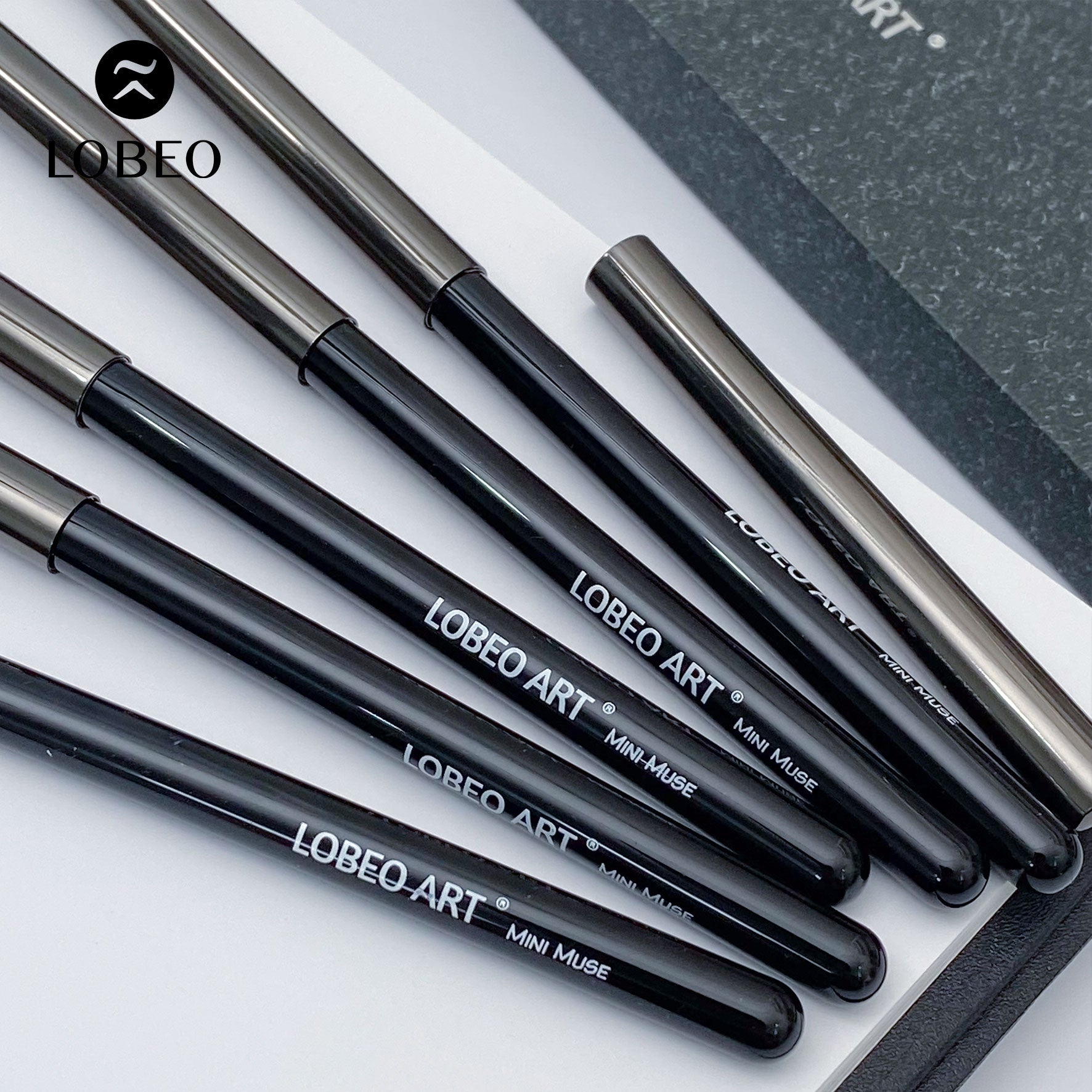 Lobeo Mini Muse Brush Set – Shadow (5 pcs)
