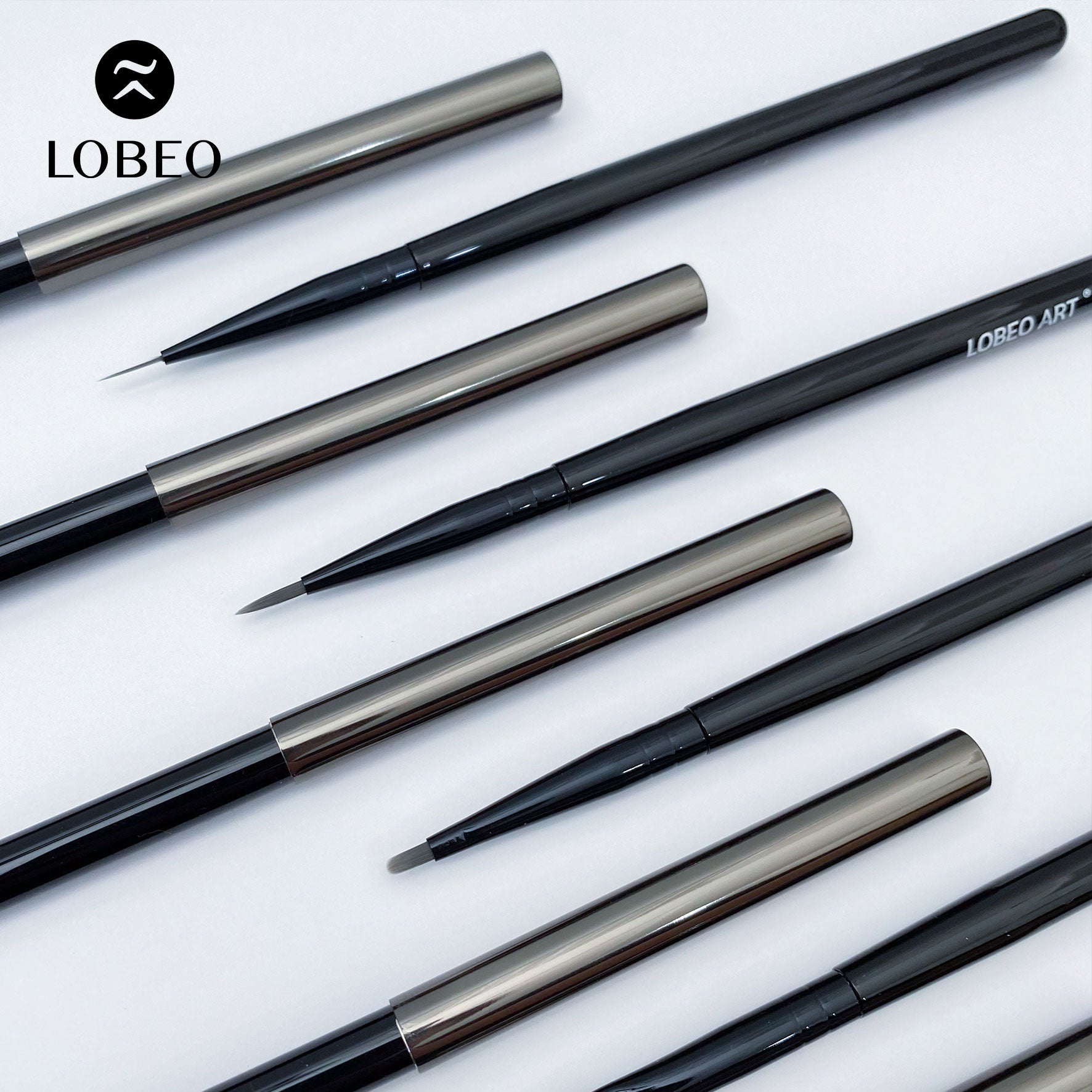Lobeo Mini Muse Brush Set – Shadow (5 pcs)