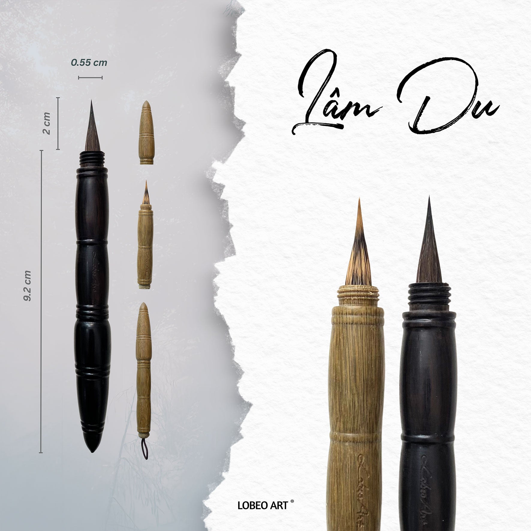 Cọ vẽ thư pháp Lobeo - Lâm Du LB11016