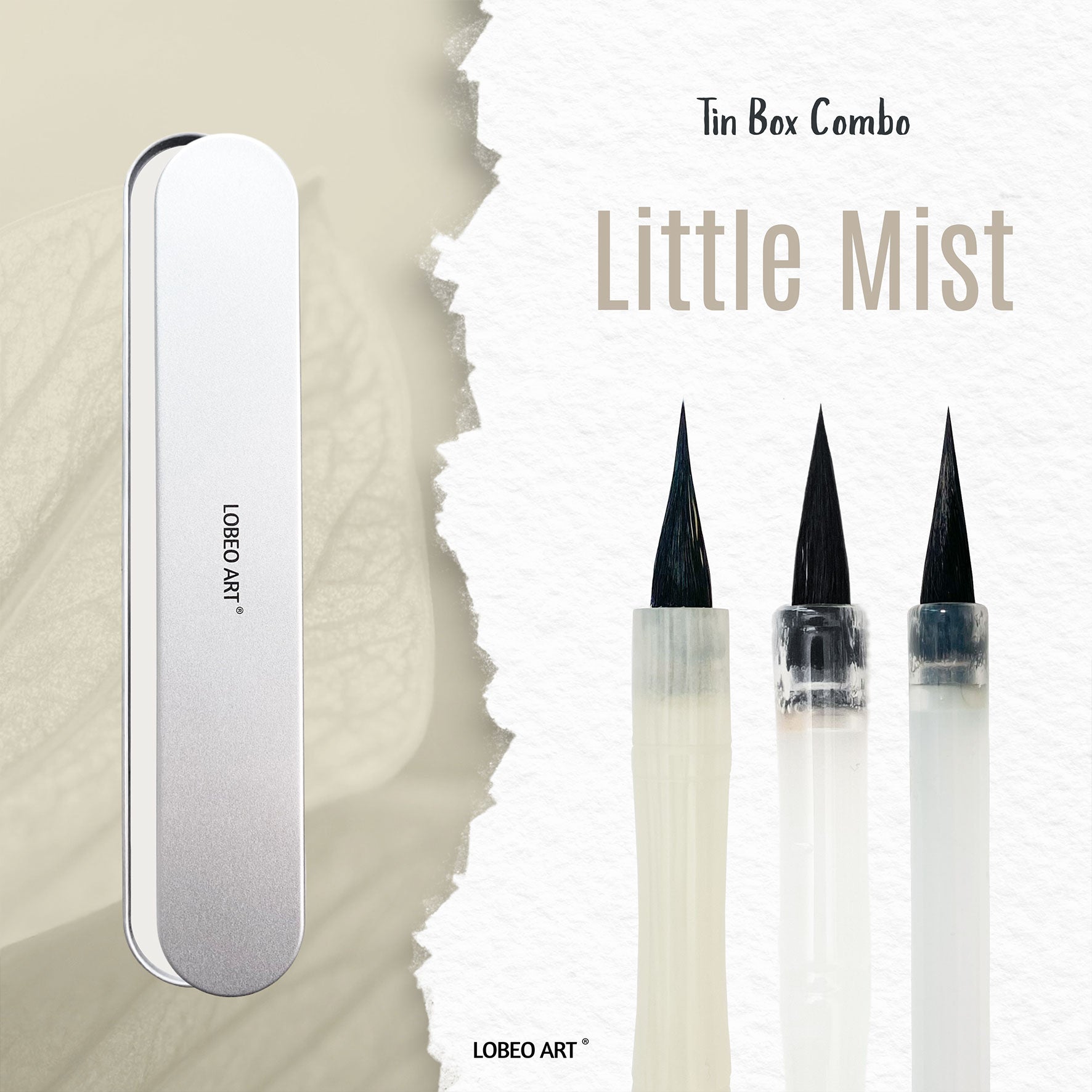 [Tin Box] Combo Lobeo Brushes - Little Mist CB38