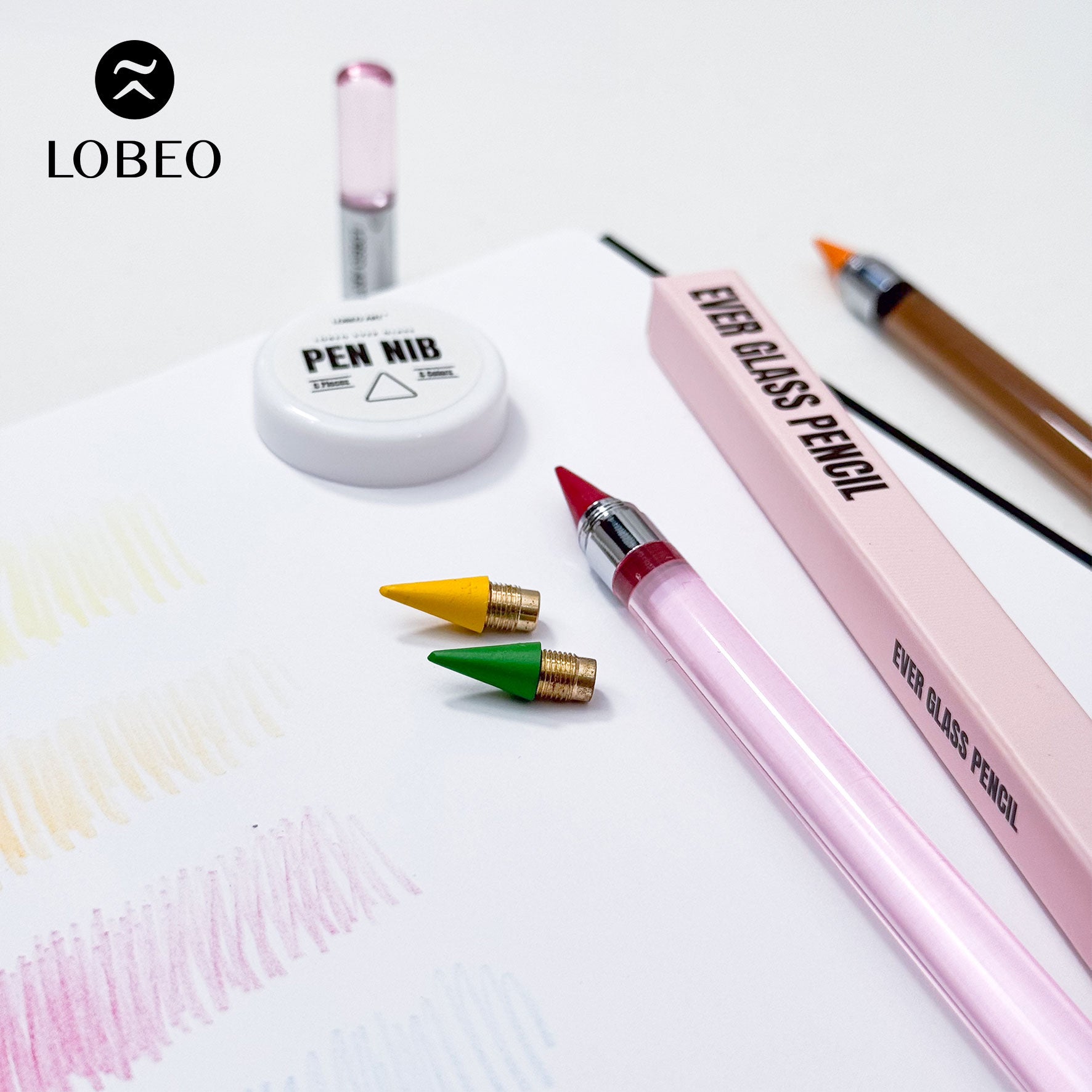 Set 6 Nibs for Lobeo Ever Glass Pen