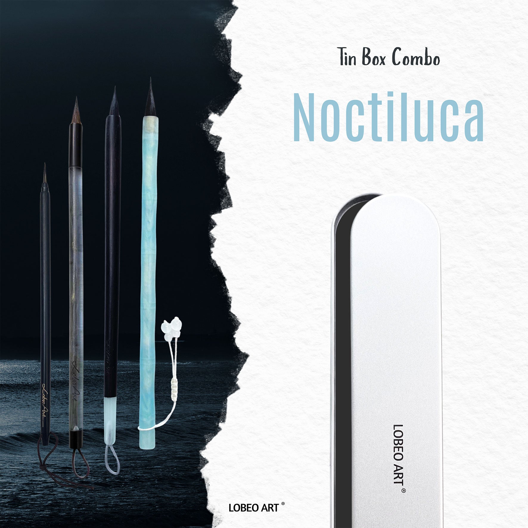 [Tin Box] Combo Lobeo Brushes - Noctiluca CB39