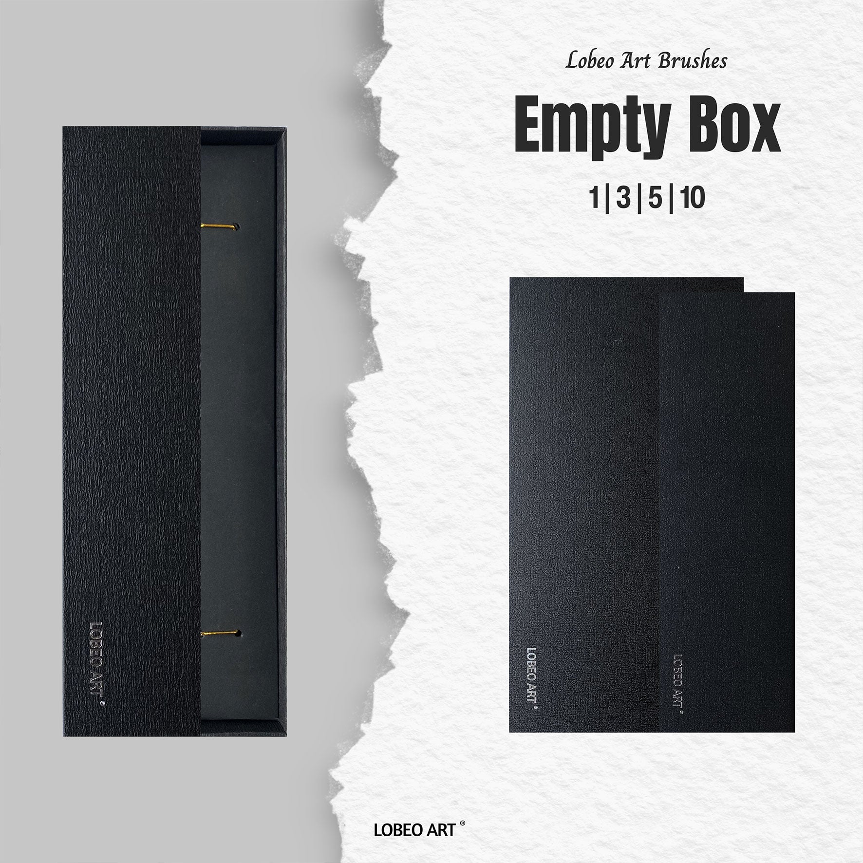 Empty Lobeo Art Brush Box