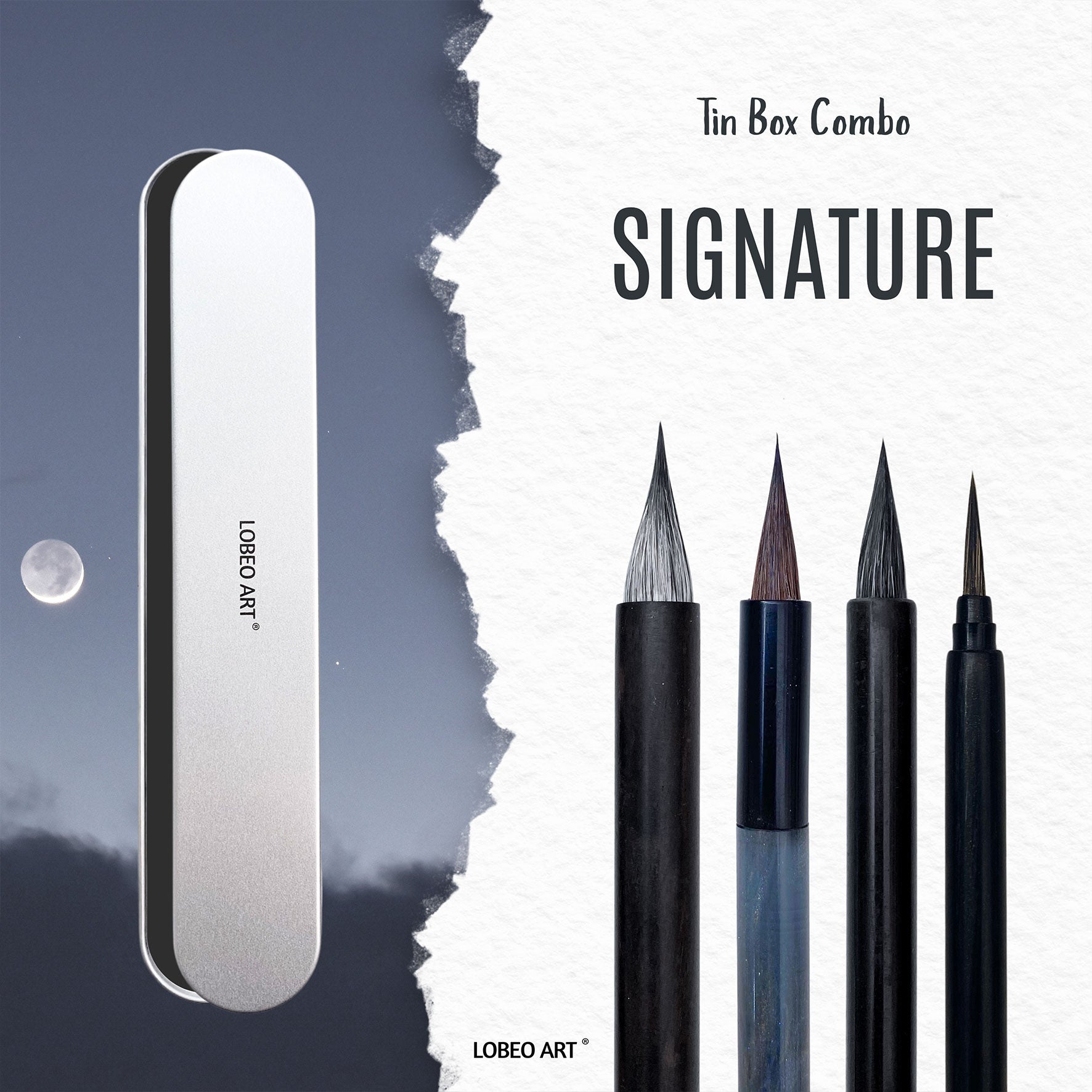 [Tin Box] Combo Lobeo Brushes - Signature CB50